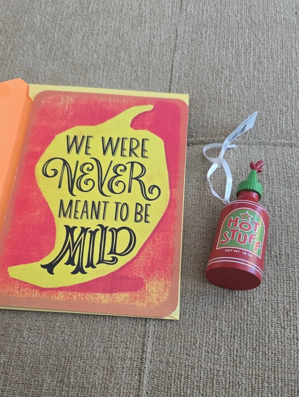 Hot Stuff Sauce Ornament & Card